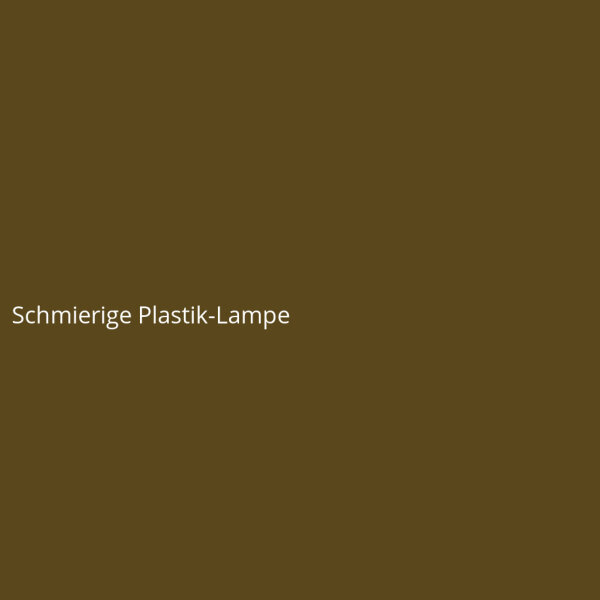 Schmierige Plastik-Lampe