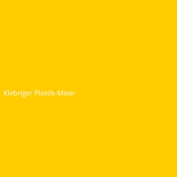 Klebriger Plastik-Mixer