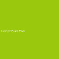Klebriger Plastik-Mixer