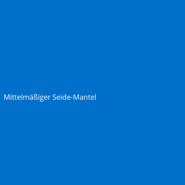 Mittelm&auml;&szlig;iger Seide-Mantel