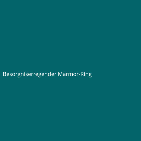 Besorgniserregender Marmor-Ring