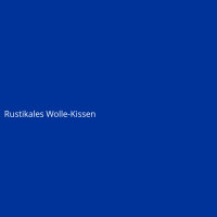 Rustikales Wolle-Kissen
