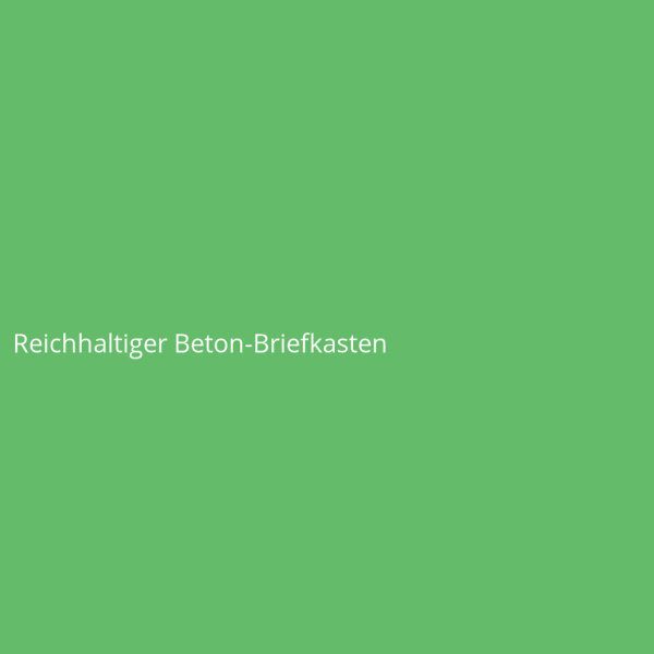 Reichhaltiger Beton-Briefkasten