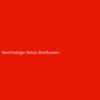 Reichhaltiger Beton-Briefkasten