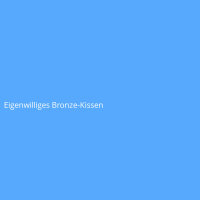 Eigenwilliges Bronze-Kissen