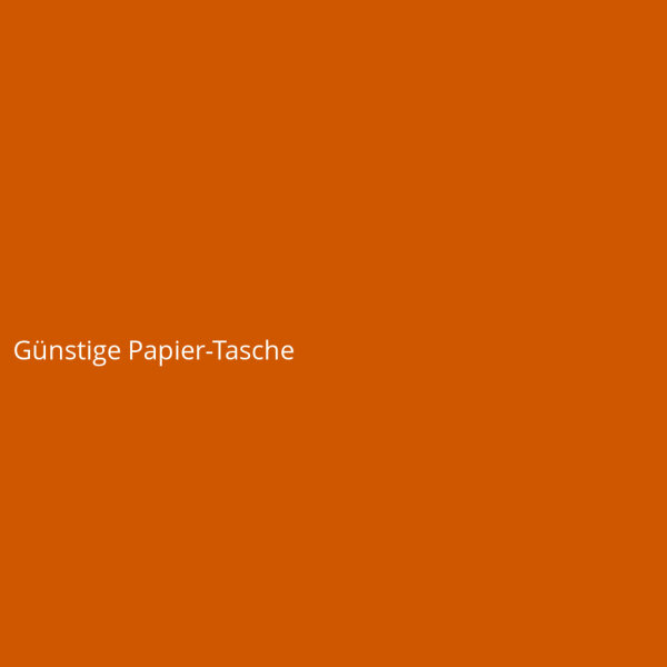 G&uuml;nstige Papier-Tasche